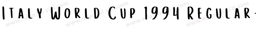 Italy World Cup 1994 Regular字体转换